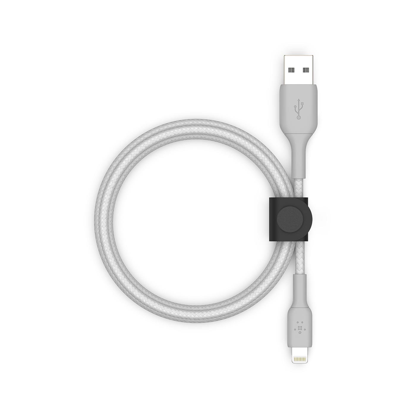 Lightning to USB-A Cable + Strap, Silver 1 Lightning to USB-A Cable + Strap, Silver