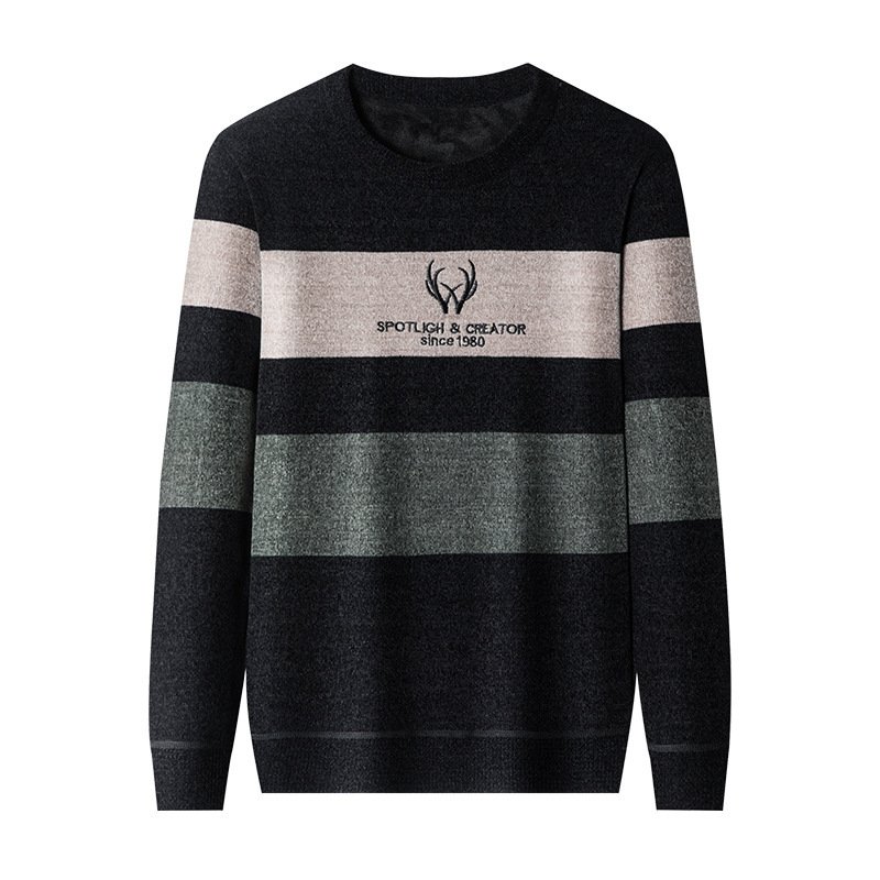 Dusted Chenille Men's Knit Sweater Base 4 Dusted Chenille Men's Knit Sweater Base - Image 4