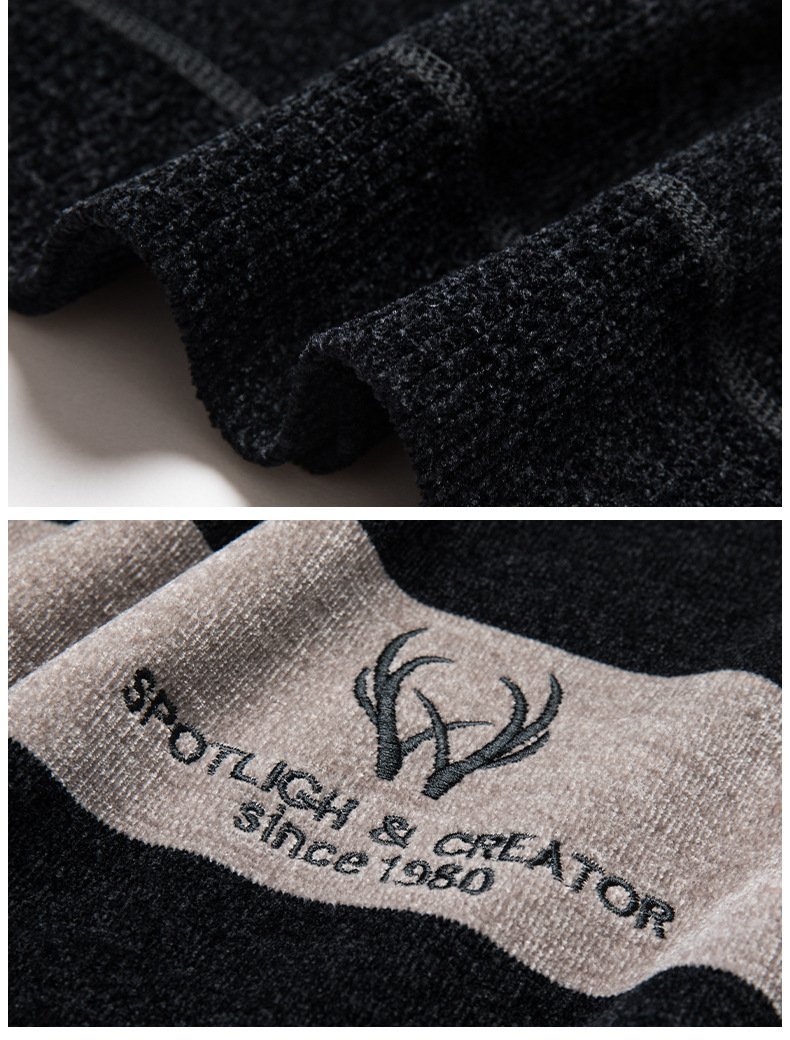 Dusted Chenille Men's Knit Sweater Base 3 Dusted Chenille Men's Knit Sweater Base - Image 3