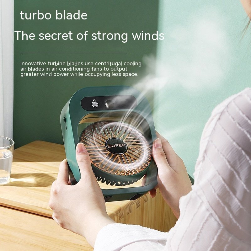 Air Conditioning Fan Desk Misting Fan Air Cooler Cooling USB Rechargeable Humidifier Portable Spray Fan With 3 Wind Speeds Mist Fan For Home 8 Air Conditioning Fan Desk Misting Fan Air Cooler Cooling USB Rechargeable Humidifier Portable Spray Fan With 3 Wind Speeds Mist Fan For Home - Image 8
