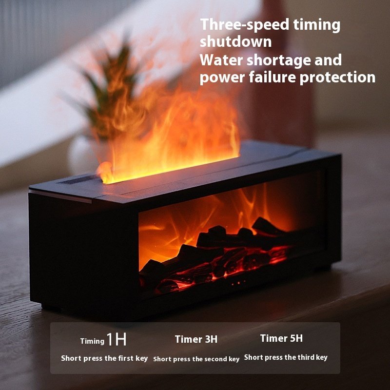New Flame Aromatherapy Machine Colorful Essential Oil Diffuser Home Large Fog Volume Flame Humidifier 3D Flame Fireplace Machine 9 New Flame Aromatherapy Machine Colorful Essential Oil Diffuser Home Large Fog Volume Flame Humidifier 3D Flame Fireplace Machine - Image 9