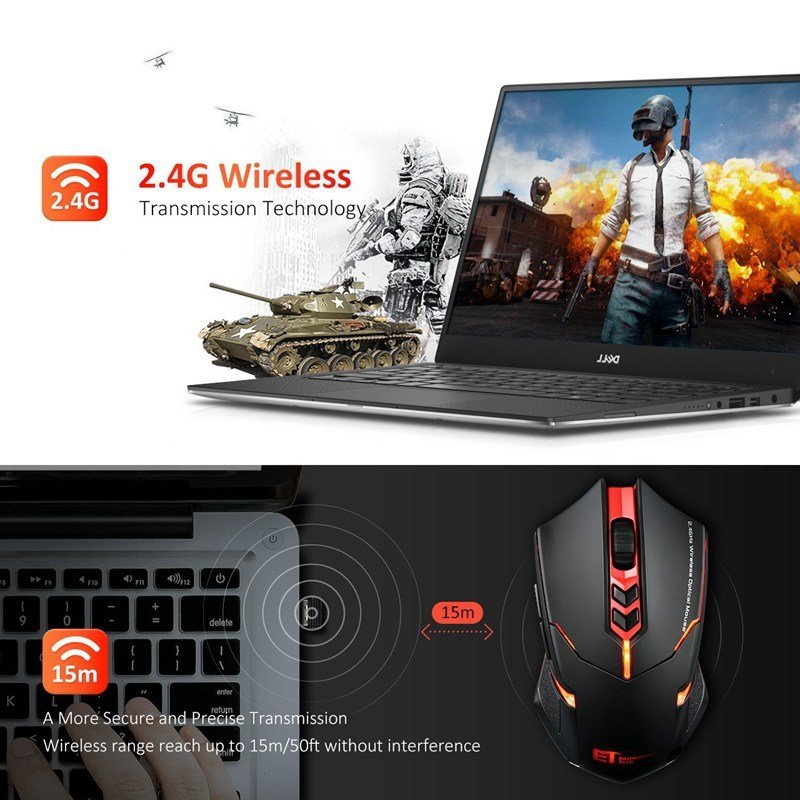 Power-Saving Silent Luminous Wireless Mouse 2 Power-Saving Silent Luminous Wireless Mouse - Image 2