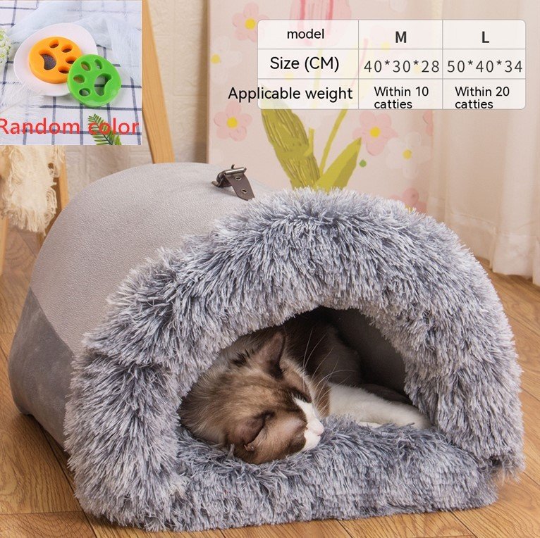 New Splice Portable Pet Nest Portable Autumn And Winter Warm Dog Nest Moisture-proof Long Fur Cat Nest Cross Border Pet Nest 6 New Splice Portable Pet Nest Portable Autumn And Winter Warm Dog Nest Moisture-proof Long Fur Cat Nest Cross Border Pet Nest - Image 6