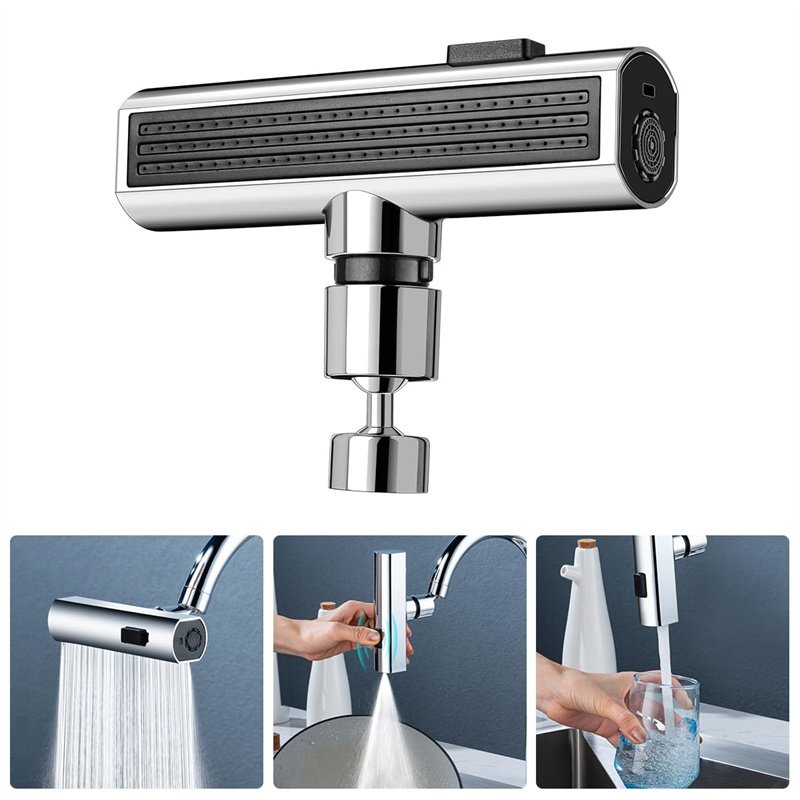 Kitchen Faucet Waterfall Outlet Splash Proof Universal Rotating Bubbler Multifunctional Water Nozzle Extension Kitchen Gadgets 1 Kitchen Faucet Waterfall Outlet Splash Proof Universal Rotating Bubbler Multifunctional Water Nozzle Extension Kitchen Gadgets