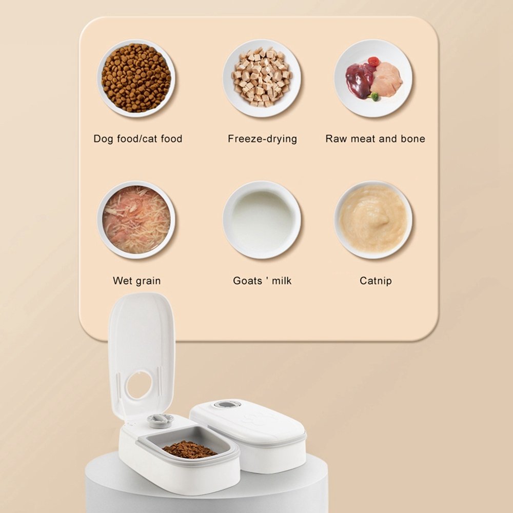 Automatic Pet Feeder Smart Food Dispenser For Cats Dogs Timer Stainless Steel Bowl Auto Dog Cat Pet Feeding Pets Supplies 6 Automatic Pet Feeder Smart Food Dispenser For Cats Dogs Timer Stainless Steel Bowl Auto Dog Cat Pet Feeding Pets Supplies - Image 6