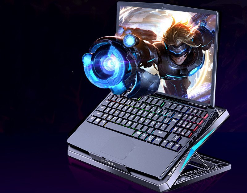 Laptop Radiator Foldable Desktop Cooling Base 2 Laptop Radiator Foldable Desktop Cooling Base - Image 2