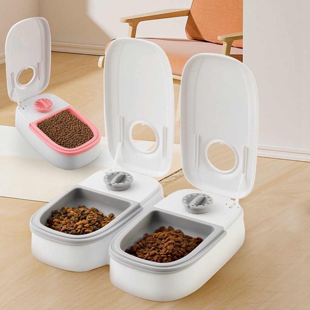 Automatic Pet Feeder Smart Food Dispenser For Cats Dogs Timer Stainless Steel Bowl Auto Dog Cat Pet Feeding Pets Supplies 9 Automatic Pet Feeder Smart Food Dispenser For Cats Dogs Timer Stainless Steel Bowl Auto Dog Cat Pet Feeding Pets Supplies - Image 9