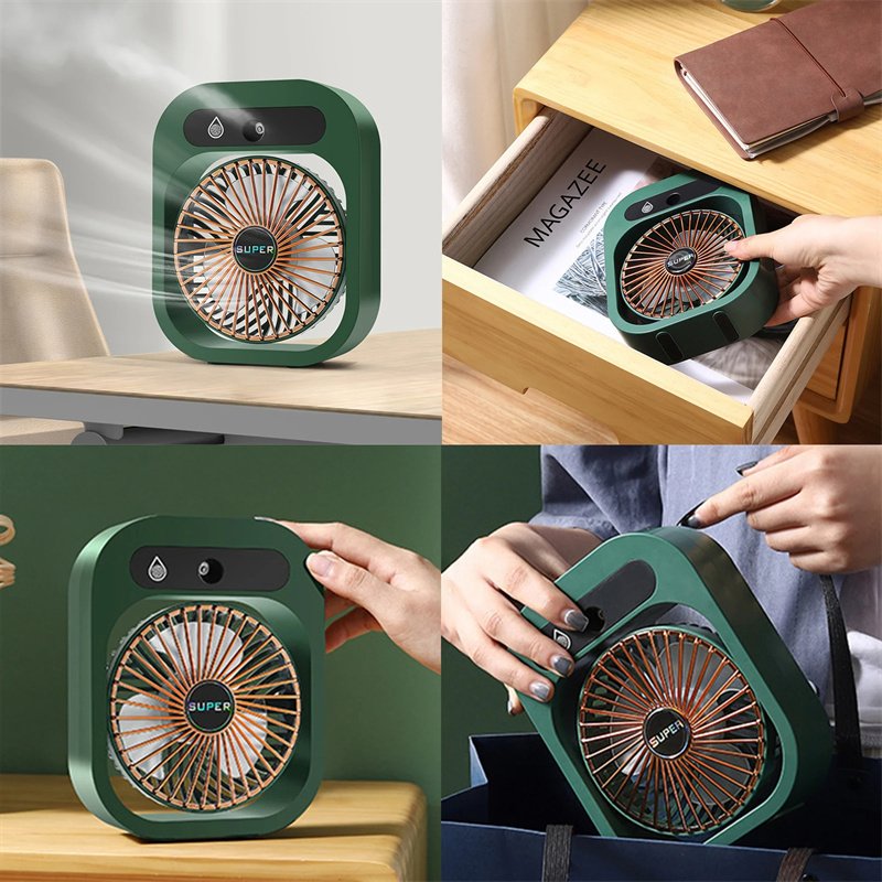Air Conditioning Fan Desk Misting Fan Air Cooler Cooling USB Rechargeable Humidifier Portable Spray Fan With 3 Wind Speeds Mist Fan For Home 10 Air Conditioning Fan Desk Misting Fan Air Cooler Cooling USB Rechargeable Humidifier Portable Spray Fan With 3 Wind Speeds Mist Fan For Home - Image 10