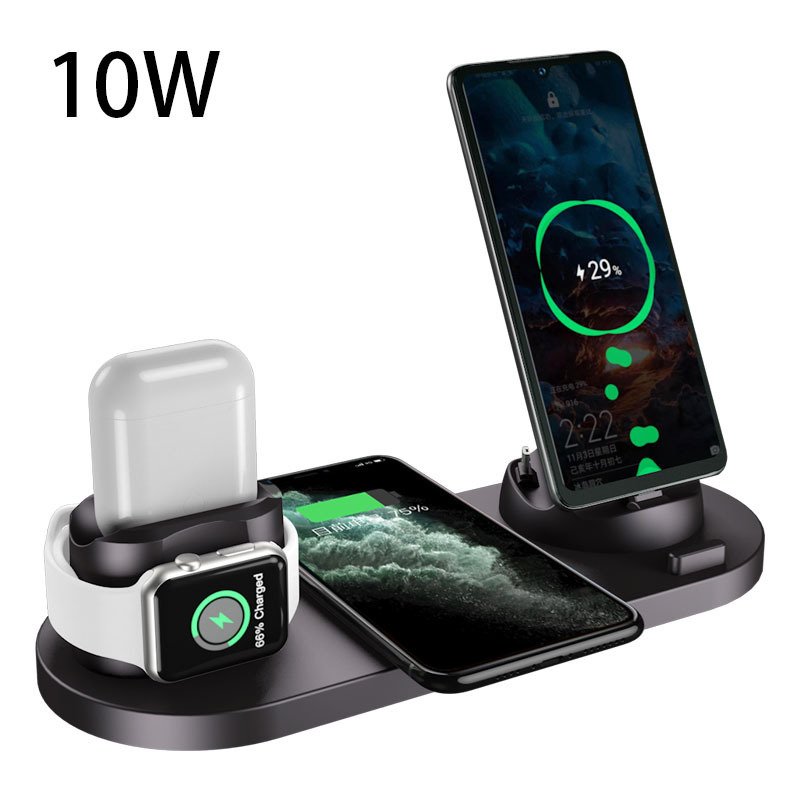 Wireless Charger For IPhone Fast Charger For Phone Fast Charging Pad For Phone Watch 6 In 1 Charging Dock Station 2 Wireless Charger For IPhone Fast Charger For Phone Fast Charging Pad For Phone Watch 6 In 1 Charging Dock Station - Image 2