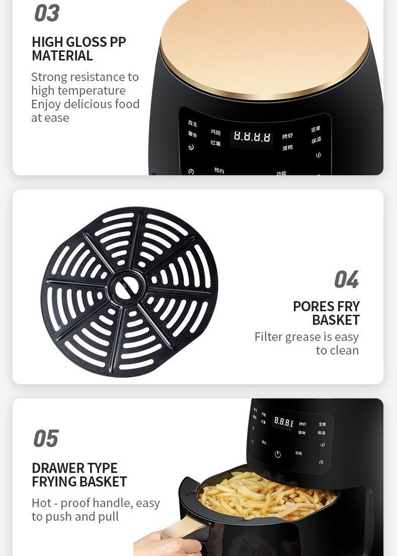 Air Fryer Smart Touch Home Electric Fryer 10 Air Fryer Smart Touch Home Electric Fryer - Image 10