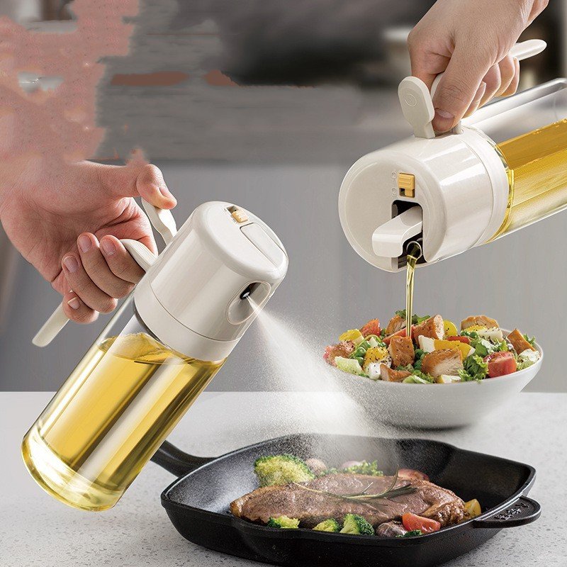 2 In 1 Oil Sprayer Bottle BBQ Cooking Oil Dispenser Olive Oil Pourers Sprayer Kitchen Baking Oil Mister Vinegar Bottle 2 2 In 1 Oil Sprayer Bottle BBQ Cooking Oil Dispenser Olive Oil Pourers Sprayer Kitchen Baking Oil Mister Vinegar Bottle - Image 2
