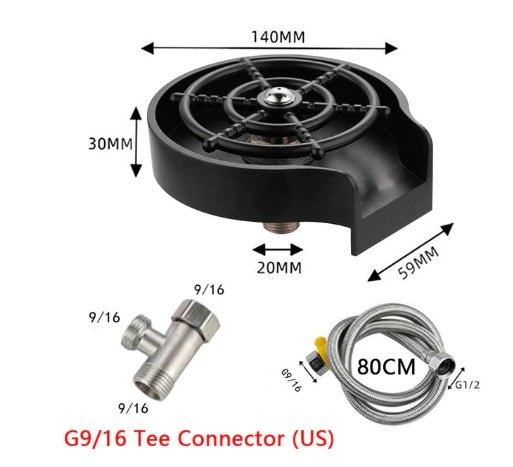 Bar Counter Cup Washer Sink High-pressure Spray Automatic Faucet Coffee Pitcher Wash Cup Tool Kitchen 5 Bar Counter Cup Washer Sink High-pressure Spray Automatic Faucet Coffee Pitcher Wash Cup Tool Kitchen - Image 5