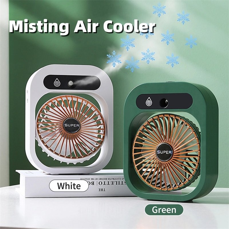 Air Conditioning Fan Desk Misting Fan Air Cooler Cooling USB Rechargeable Humidifier Portable Spray Fan With 3 Wind Speeds Mist Fan For Home 1 Air Conditioning Fan Desk Misting Fan Air Cooler Cooling USB Rechargeable Humidifier Portable Spray Fan With 3 Wind Speeds Mist Fan For Home