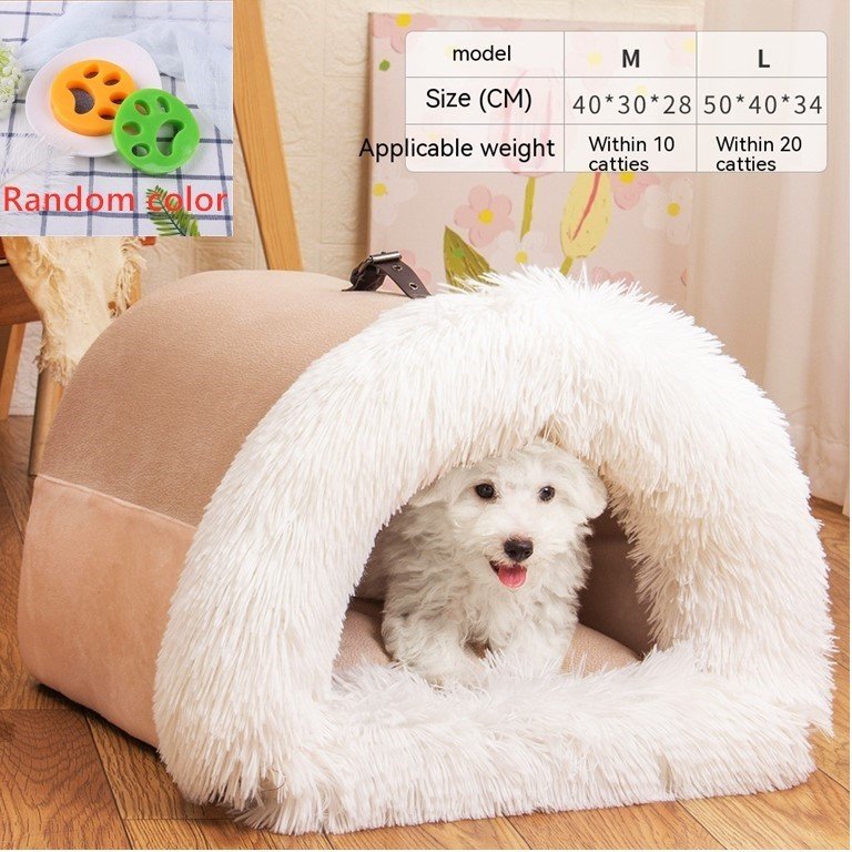 New Splice Portable Pet Nest Portable Autumn And Winter Warm Dog Nest Moisture-proof Long Fur Cat Nest Cross Border Pet Nest 2 New Splice Portable Pet Nest Portable Autumn And Winter Warm Dog Nest Moisture-proof Long Fur Cat Nest Cross Border Pet Nest - Image 2