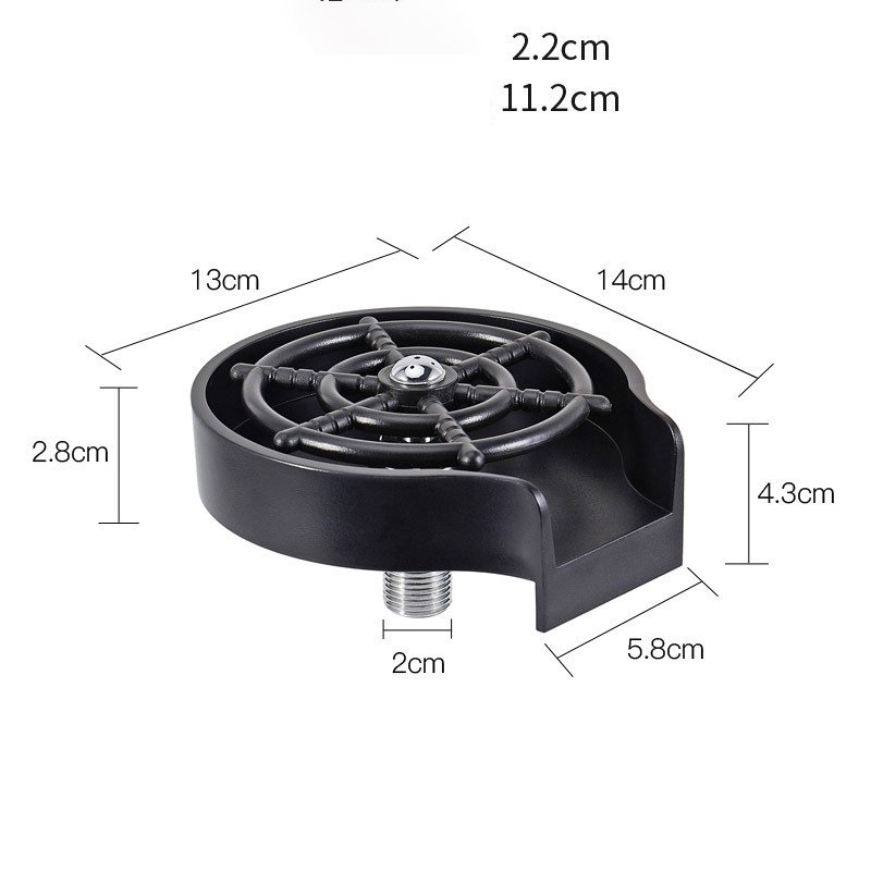 Bar Counter Cup Washer Sink High-pressure Spray Automatic Faucet Coffee Pitcher Wash Cup Tool Kitchen 2 Bar Counter Cup Washer Sink High-pressure Spray Automatic Faucet Coffee Pitcher Wash Cup Tool Kitchen - Image 2
