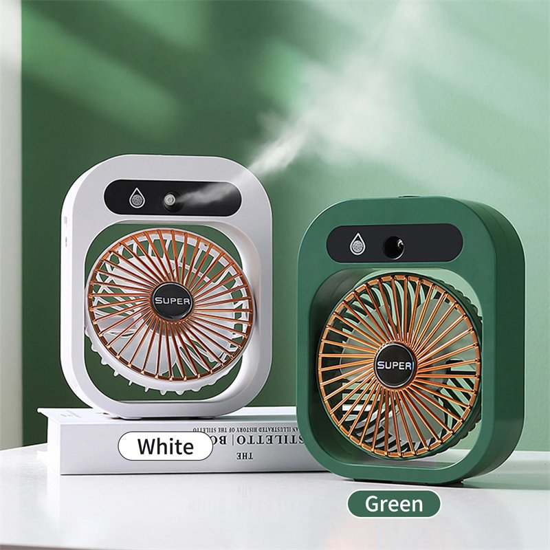 Air Conditioning Fan Desk Misting Fan Air Cooler Cooling USB Rechargeable Humidifier Portable Spray Fan With 3 Wind Speeds Mist Fan For Home 5 Air Conditioning Fan Desk Misting Fan Air Cooler Cooling USB Rechargeable Humidifier Portable Spray Fan With 3 Wind Speeds Mist Fan For Home - Image 5