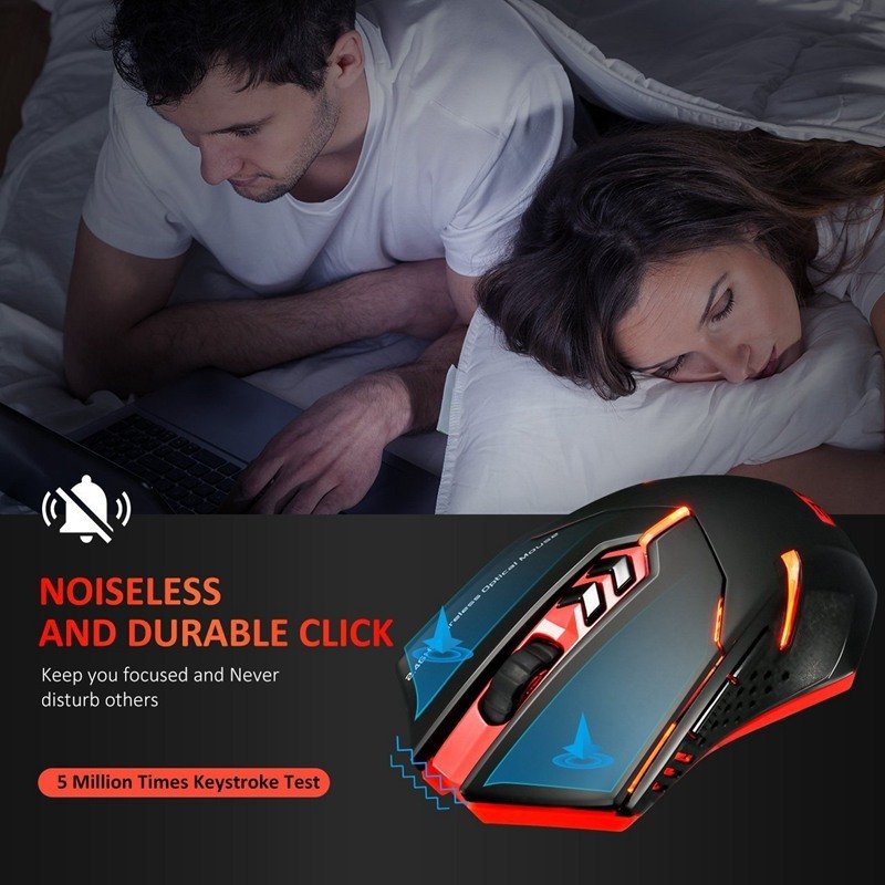 Power-Saving Silent Luminous Wireless Mouse 3 Power-Saving Silent Luminous Wireless Mouse - Image 3