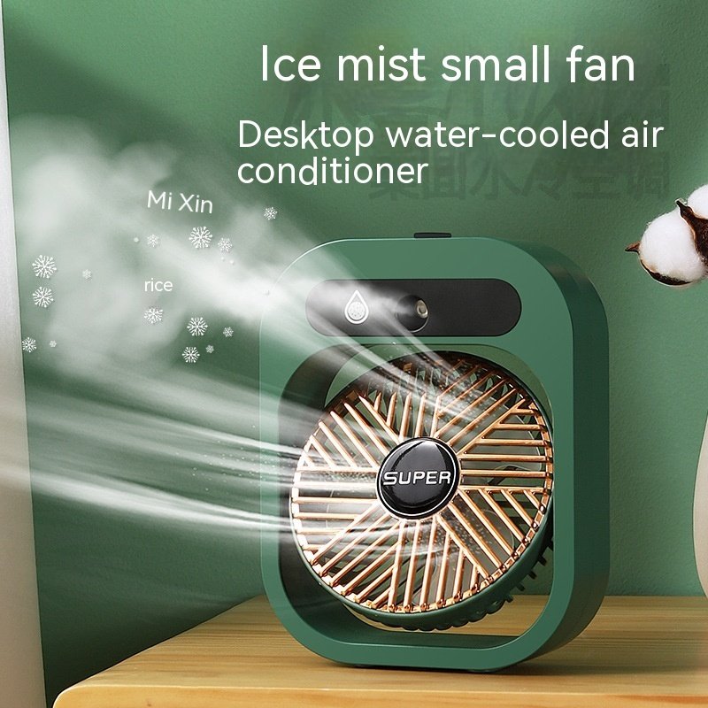 Air Conditioning Fan Desk Misting Fan Air Cooler Cooling USB Rechargeable Humidifier Portable Spray Fan With 3 Wind Speeds Mist Fan For Home 4 Air Conditioning Fan Desk Misting Fan Air Cooler Cooling USB Rechargeable Humidifier Portable Spray Fan With 3 Wind Speeds Mist Fan For Home - Image 4