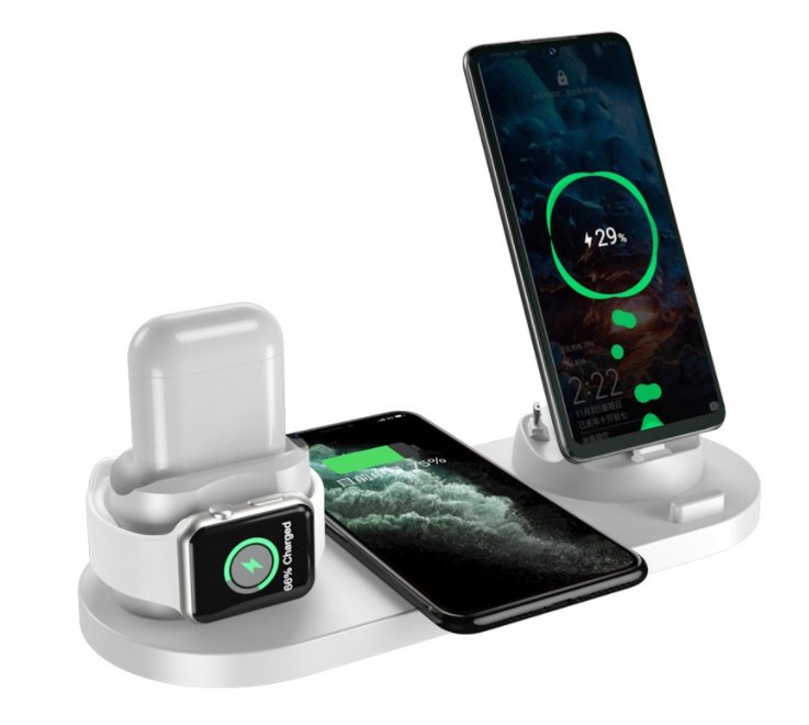 Wireless Charger For IPhone Fast Charger For Phone Fast Charging Pad For Phone Watch 6 In 1 Charging Dock Station 10 Wireless Charger For IPhone Fast Charger For Phone Fast Charging Pad For Phone Watch 6 In 1 Charging Dock Station - Image 10