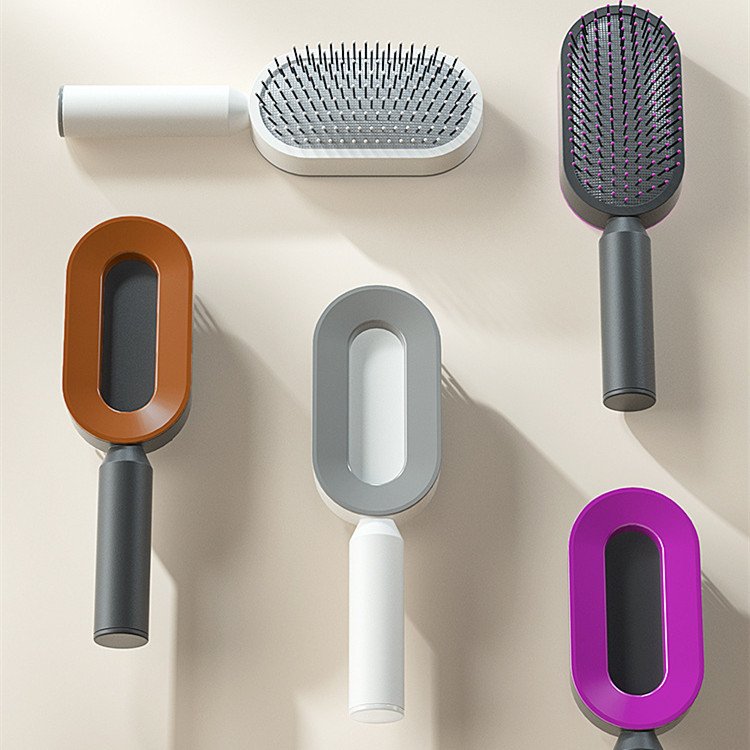 Self Cleaning Hair Brush For Women One-key Cleaning Hair Loss Airbag Massage Scalp Comb Anti-Static Hairbrush 51 Self Cleaning Hair Brush For Women One-key Cleaning Hair Loss Airbag Massage Scalp Comb Anti-Static Hairbrush - Image 9