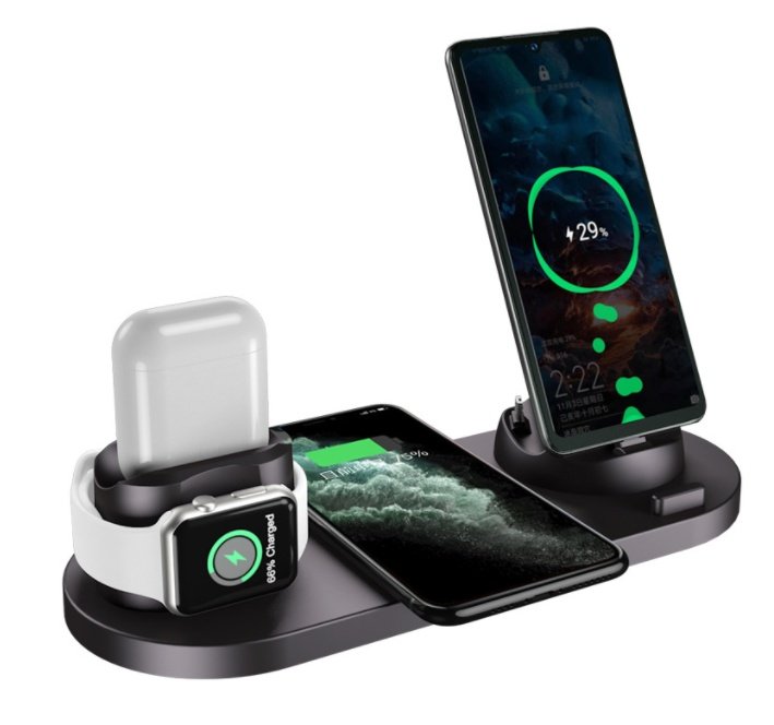 Wireless Charger For IPhone Fast Charger For Phone Fast Charging Pad For Phone Watch 6 In 1 Charging Dock Station 5 Wireless Charger For IPhone Fast Charger For Phone Fast Charging Pad For Phone Watch 6 In 1 Charging Dock Station - Image 5