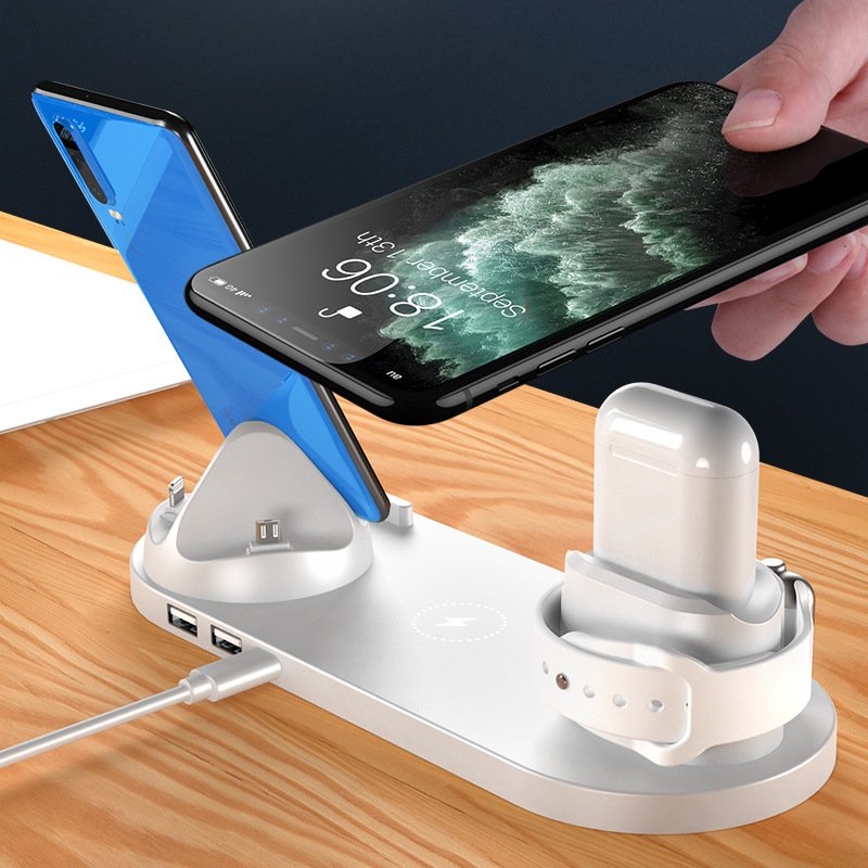 Wireless Charger For IPhone Fast Charger For Phone Fast Charging Pad For Phone Watch 6 In 1 Charging Dock Station 3 Wireless Charger For IPhone Fast Charger For Phone Fast Charging Pad For Phone Watch 6 In 1 Charging Dock Station - Image 3