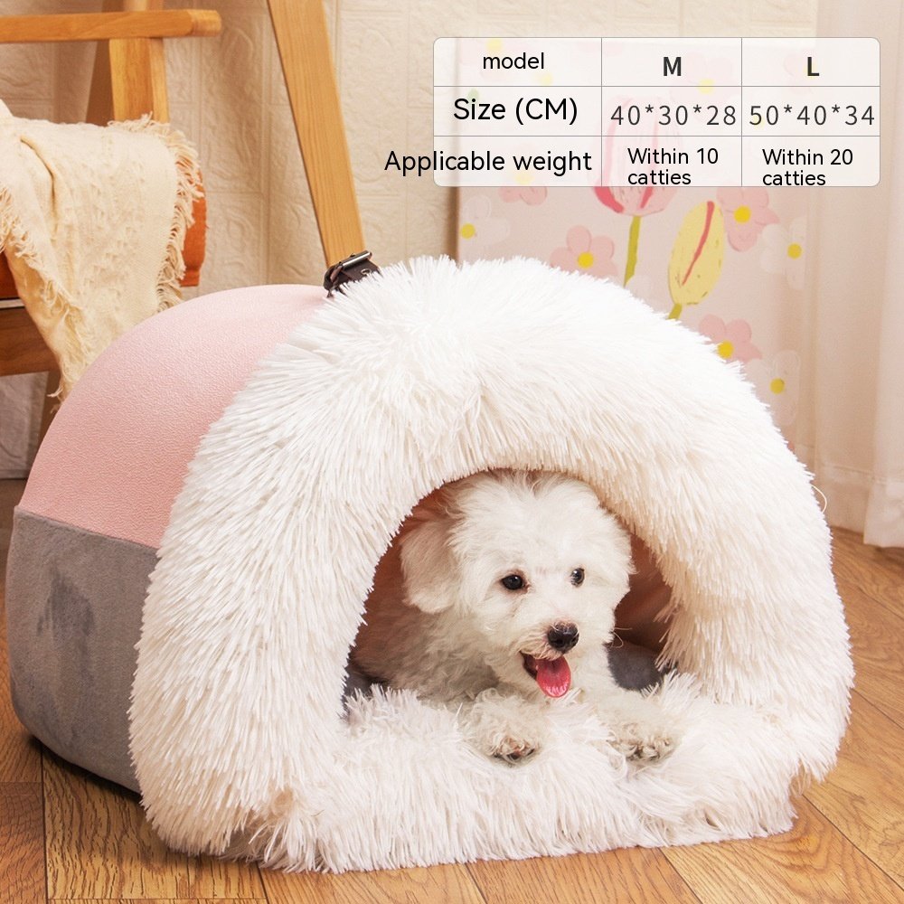 New Splice Portable Pet Nest Portable Autumn And Winter Warm Dog Nest Moisture-proof Long Fur Cat Nest Cross Border Pet Nest 8 New Splice Portable Pet Nest Portable Autumn And Winter Warm Dog Nest Moisture-proof Long Fur Cat Nest Cross Border Pet Nest - Image 8