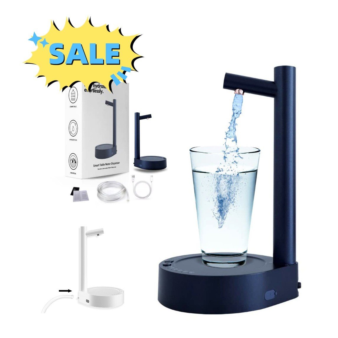 Desk Dispenser Electric Water Gallon Automatic Water Bottle Dispenser Rechargeable Water Dispenser 1 Desk Dispenser Electric Water Gallon Automatic Water Bottle Dispenser Rechargeable Water Dispenser