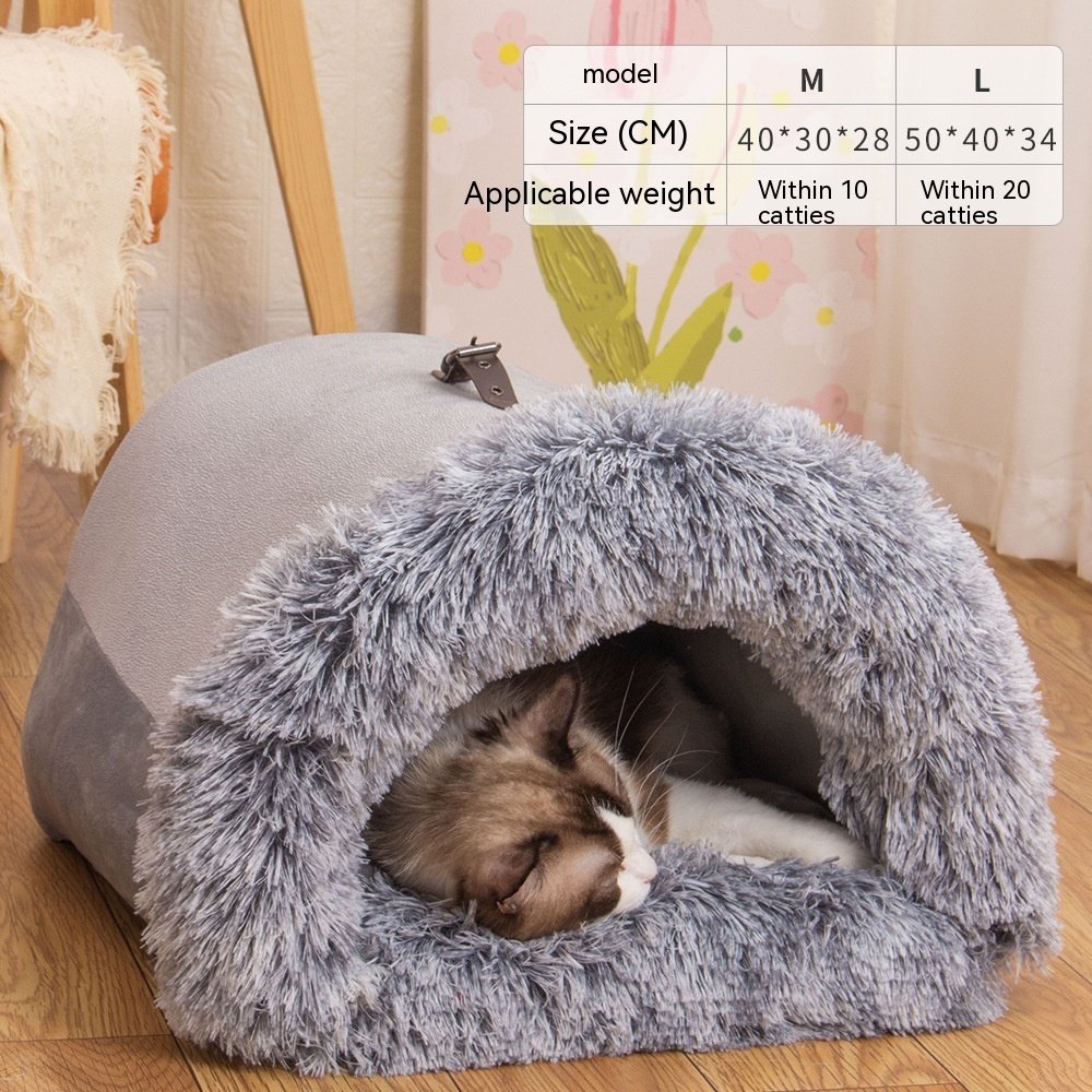 New Splice Portable Pet Nest Portable Autumn And Winter Warm Dog Nest Moisture-proof Long Fur Cat Nest Cross Border Pet Nest 7 New Splice Portable Pet Nest Portable Autumn And Winter Warm Dog Nest Moisture-proof Long Fur Cat Nest Cross Border Pet Nest - Image 7
