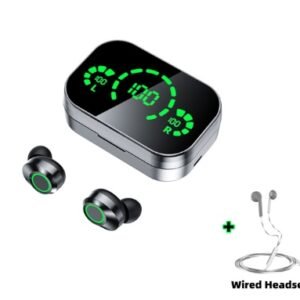 YD03 Wireless Bluetooth-compatible Headset TWS Large Screen Smart Digital Display In Ear Breathing Light