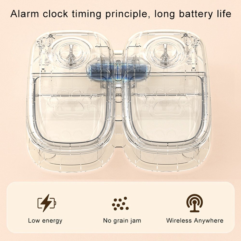 Automatic Pet Feeder Smart Food Dispenser For Cats Dogs Timer Stainless Steel Bowl Auto Dog Cat Pet Feeding Pets Supplies 2 Automatic Pet Feeder Smart Food Dispenser For Cats Dogs Timer Stainless Steel Bowl Auto Dog Cat Pet Feeding Pets Supplies - Image 2